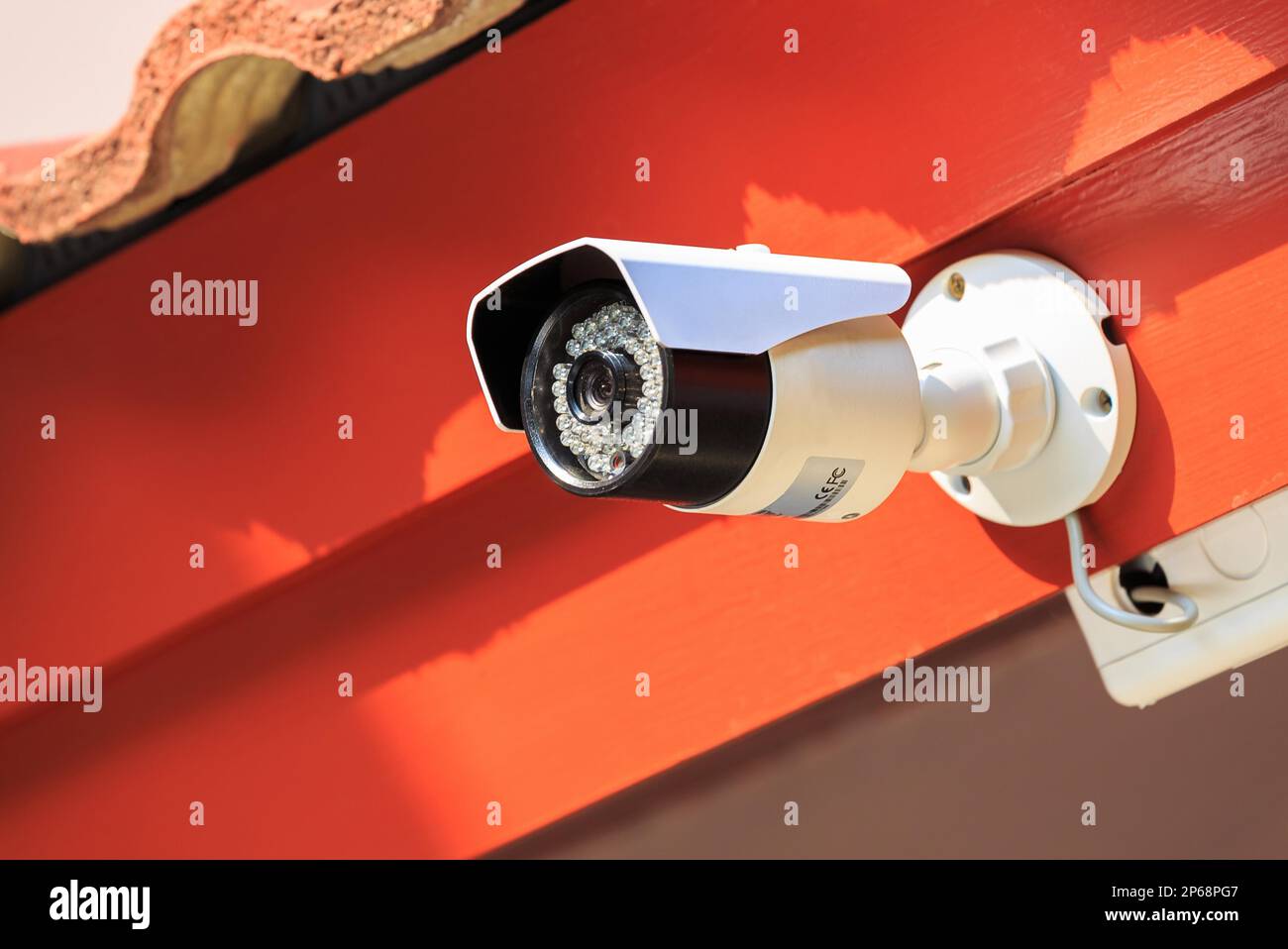CCTV camera system, home security system concept, Security camera Stock