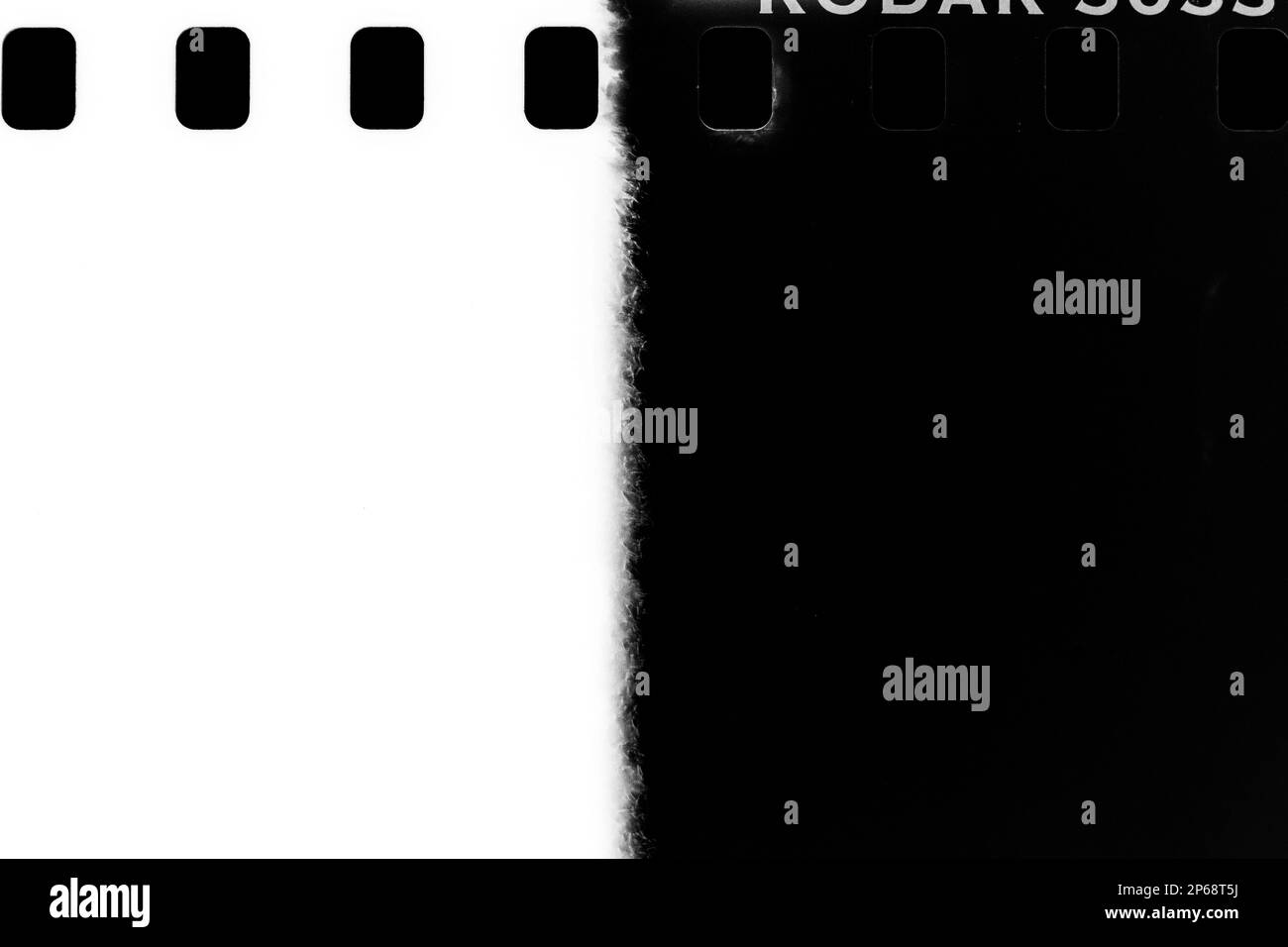 Piece of B&W negative film., illustration, 1996 Stock Photo Alamy