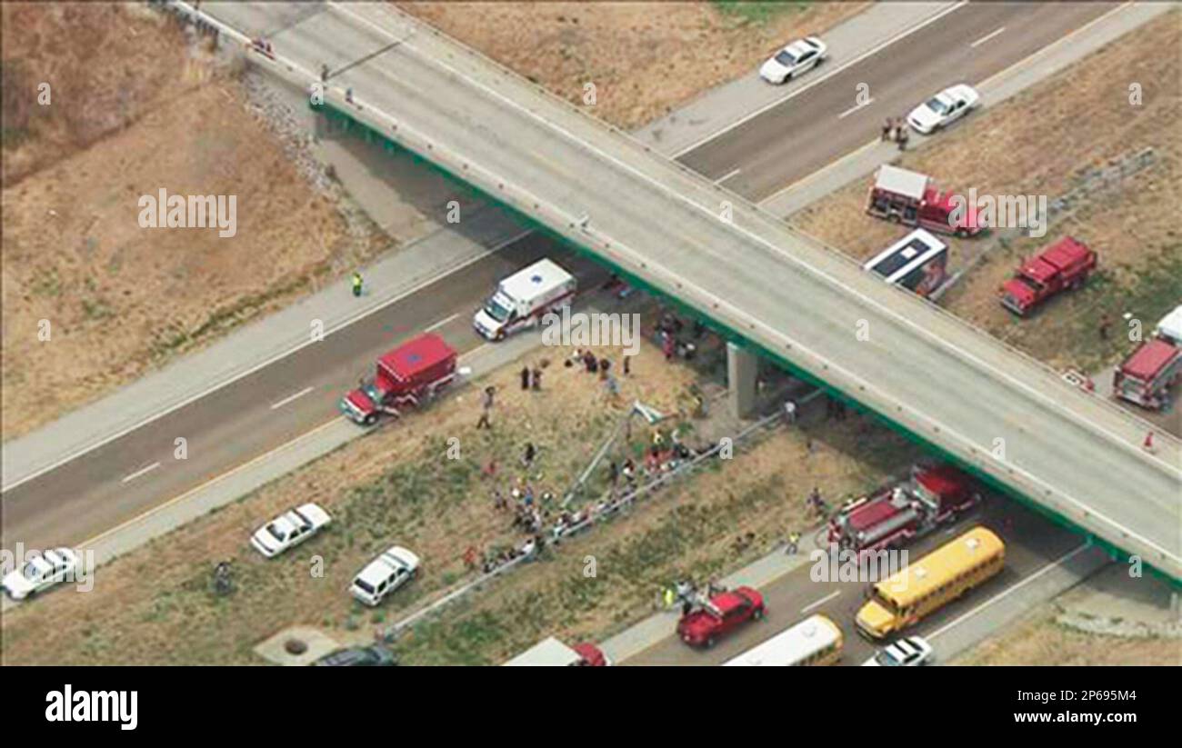 This photo from video provided by KSDKTV NewsCenter5 in St. Louis