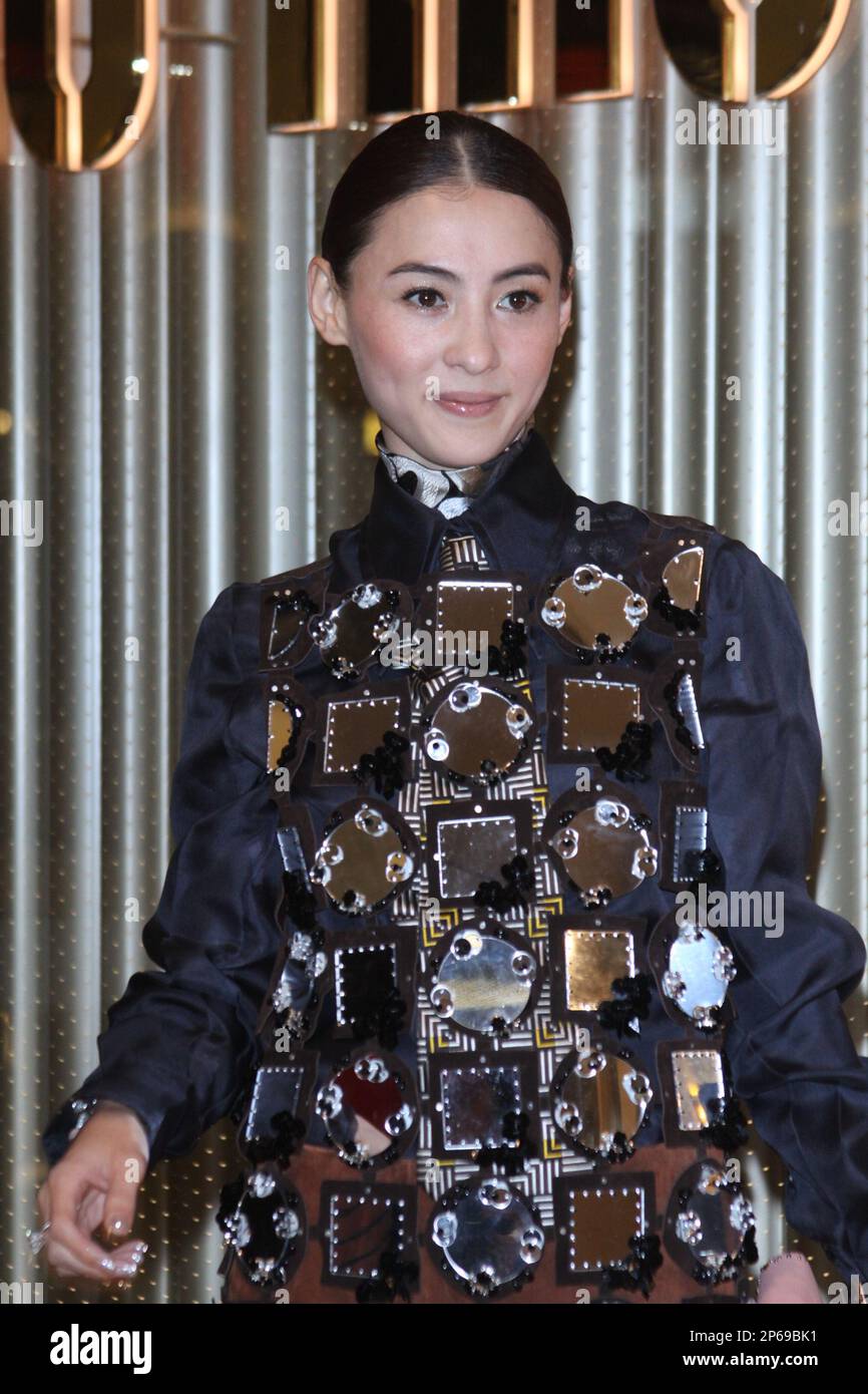 Cecilia Cheung take part in the opening ceremony of MIU MIU flagship store at Taipei 101 in Taipei, Taiwan, China on Monday July 30, 2012. (TopPhoto via AP Images) Stock Photo