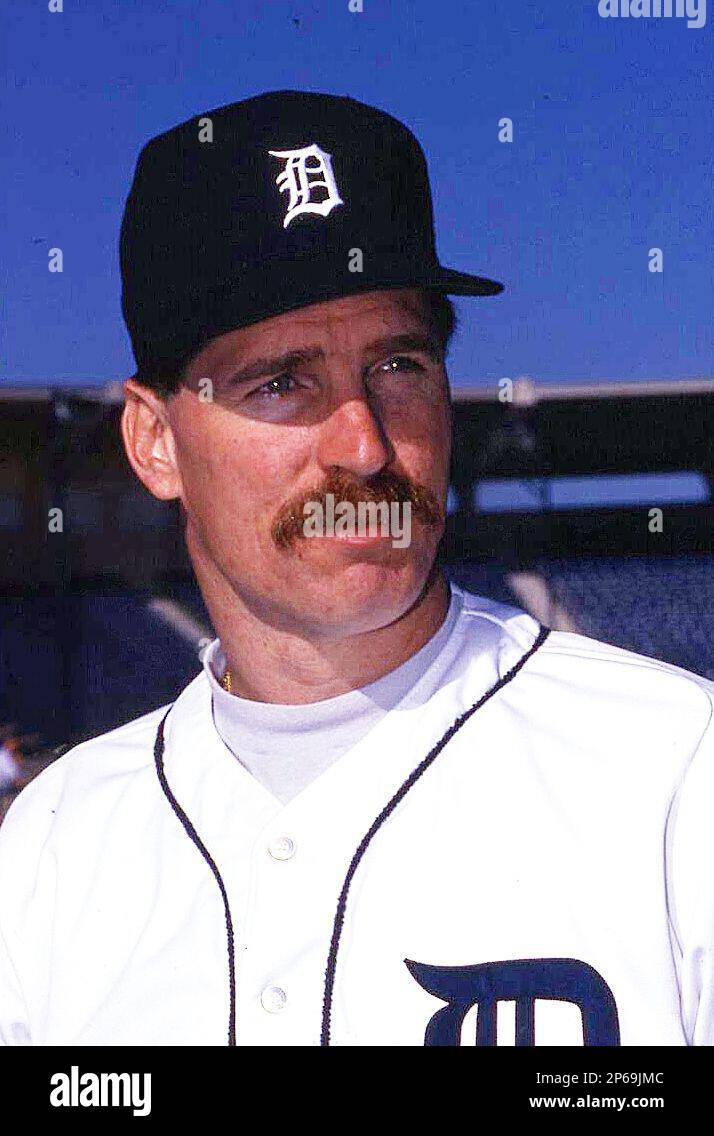 1980's Tiger Stadium Detroit, Michigan. Tigers star pitcher Jack Morris in  his prime as the winningest MLB pitcher in the decade of the 80's Credit:  AP Photo/Steve Moore Stock Photo - Alamy