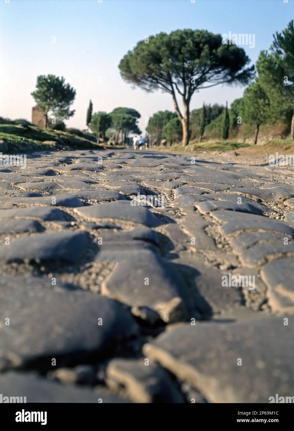 Via Appia (312 BC ), Appian Way in Rome, Italy Stock Photo - Alamy