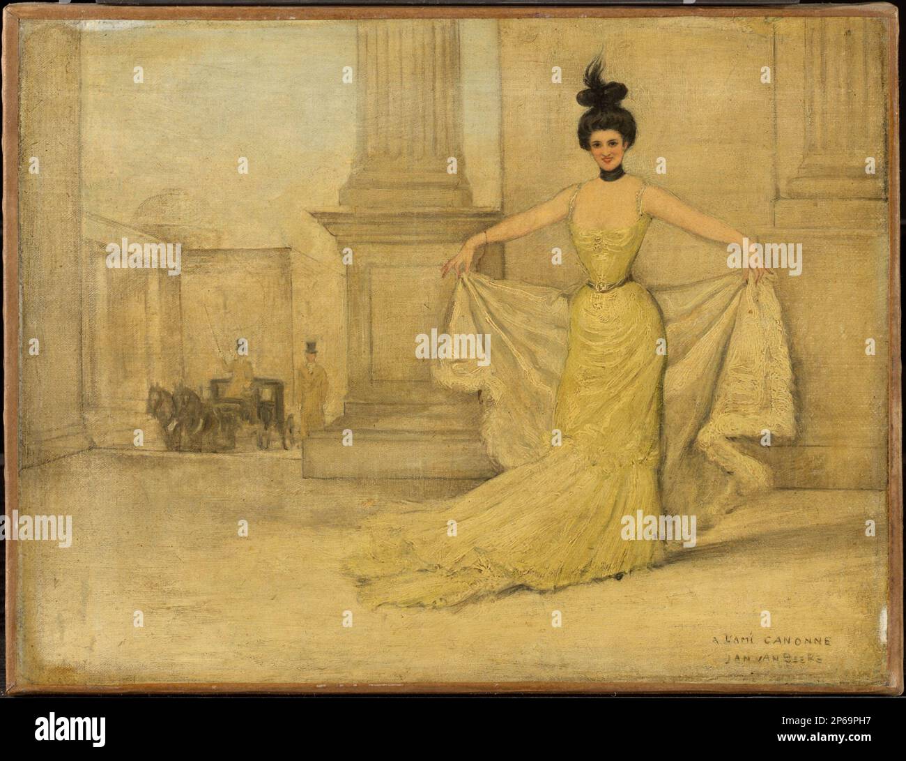 sachin and babi light blue dress Art Nouveau Evening Gown Fashion Reflections Decoupage