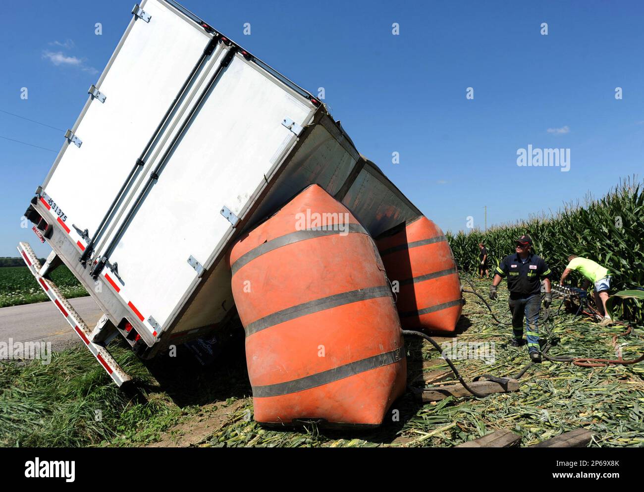 Tri-State Towing employee, Lance Wayne, left, and owner, Gary 