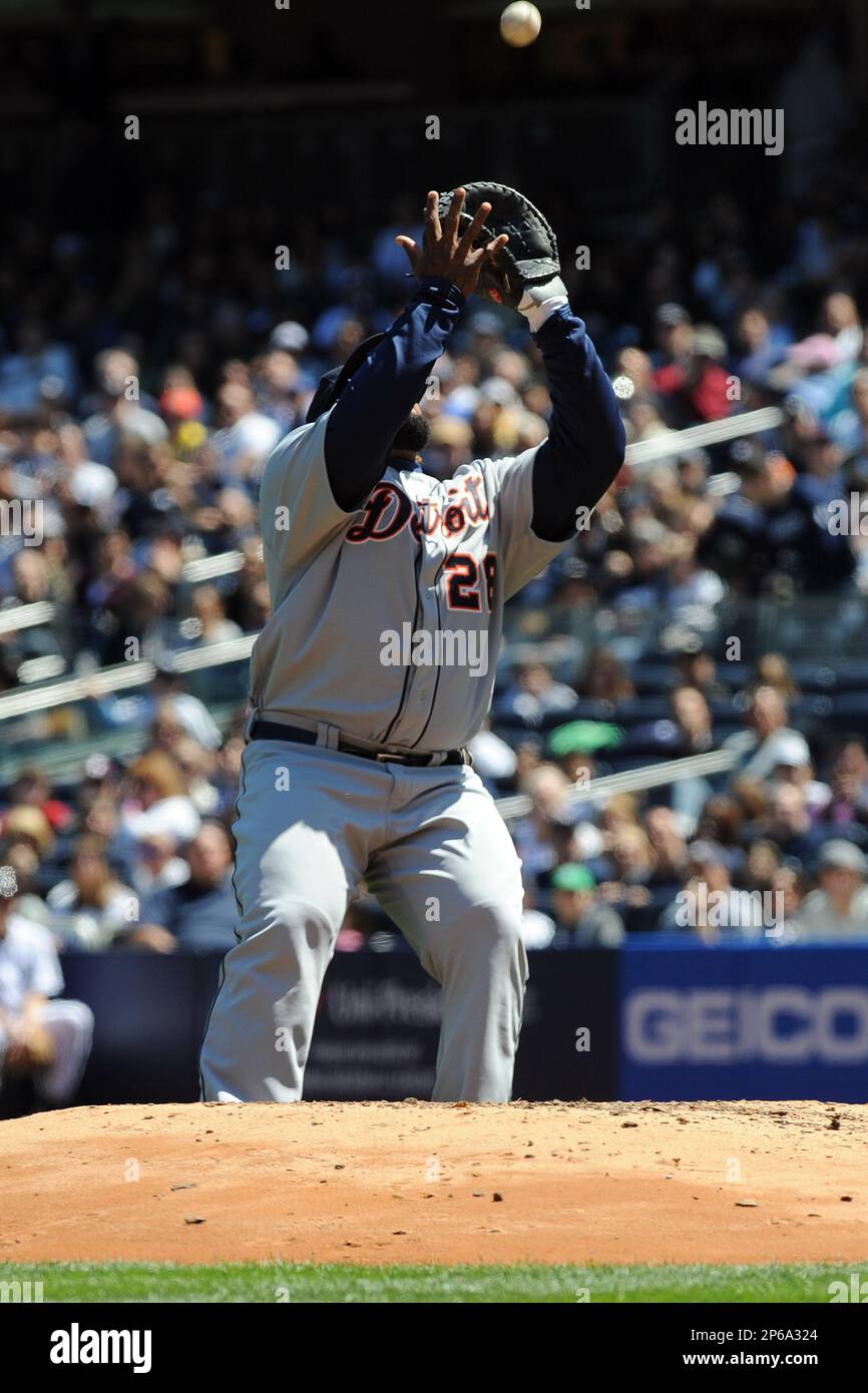 Detroit Tigers infielder Prince Fielder (28) during game against the New  York Yankees at Yankee Stadium in Bronx, New York; April 28, 2012. Tigers  defeated Yankees 7-5. (AP Photo/Tomasso DeRosa Stock Photo - Alamy