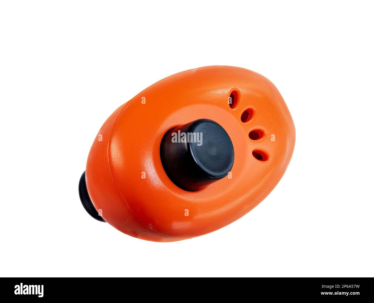 Closeup of an isolated clicker used for dog training Stock Photo