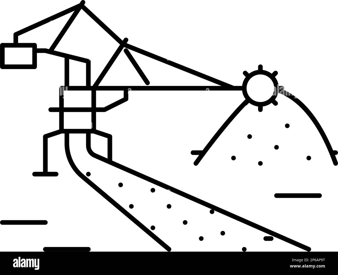 Stacker reclaimer Stock Vector Images - Alamy