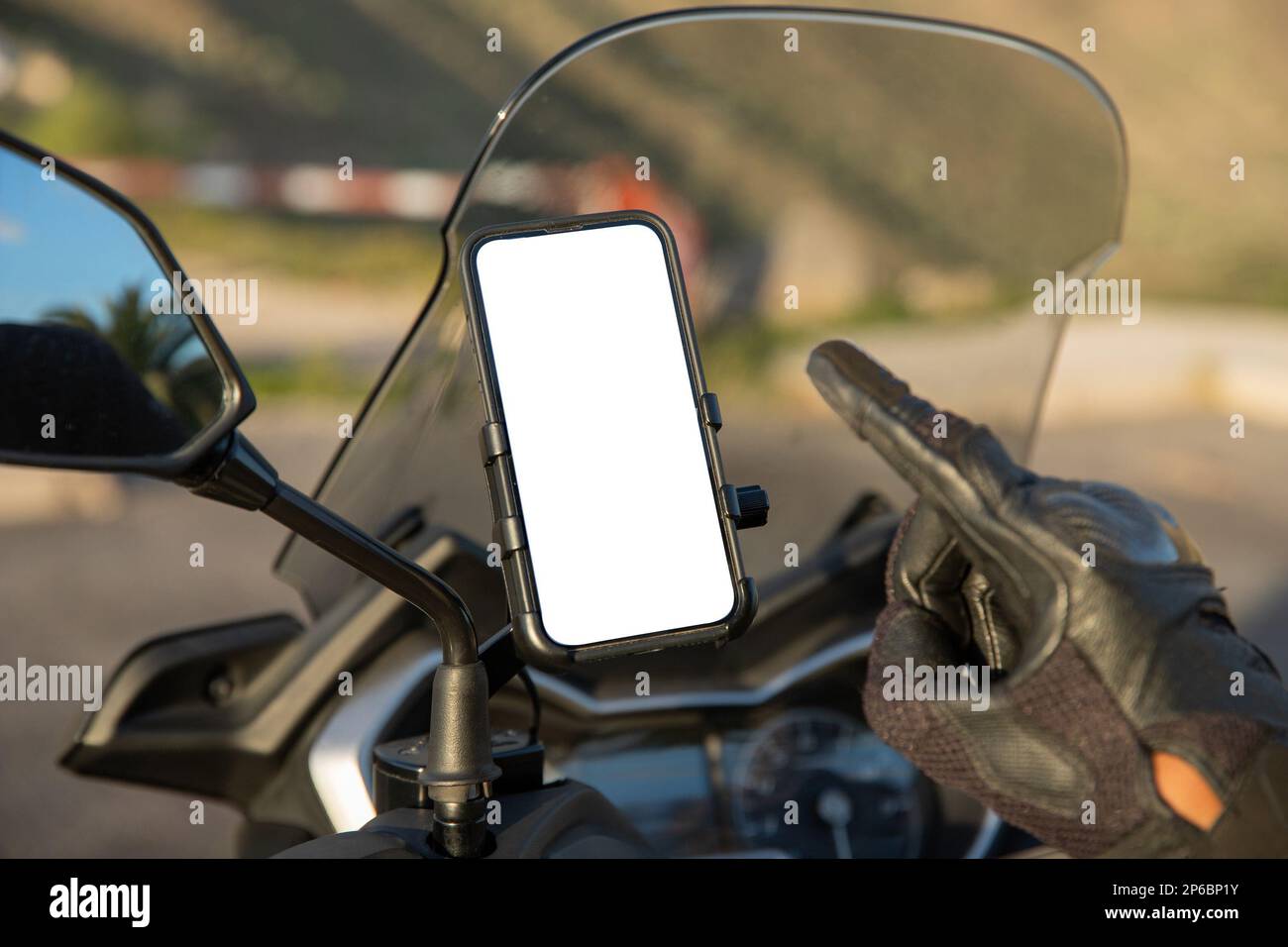 Small Machine Routes Hand Map scooter route hand hi-res stock photography and images - Alamy