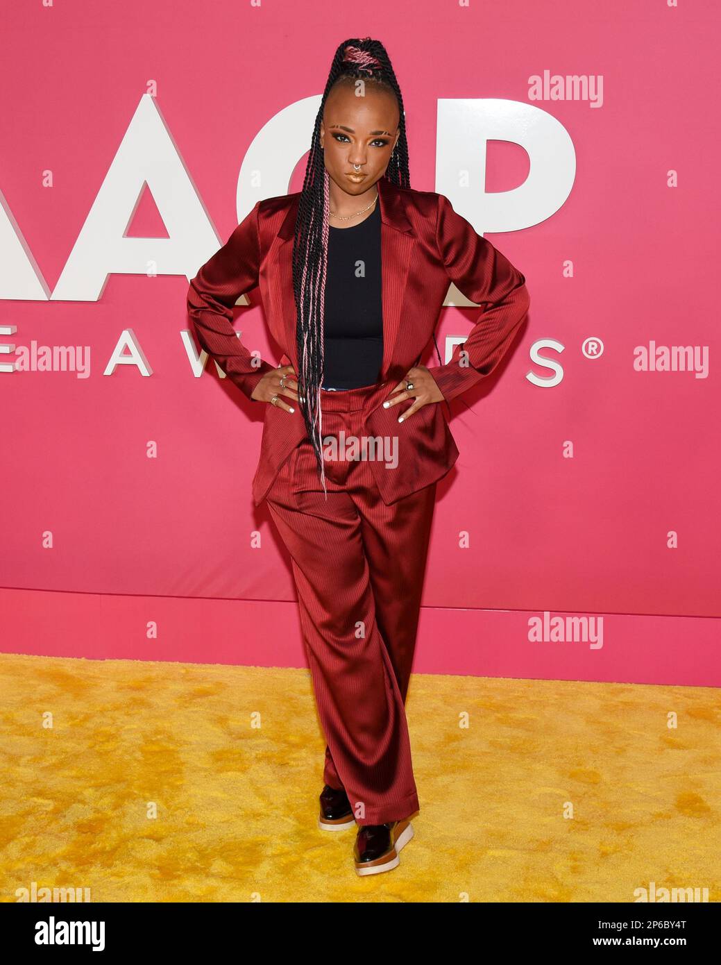 February 25, 2023, Pasadena, California, United States: Nneka Onuorah attends the 54th NAACP Image Awards. (Credit Image: © Billy Bennight/ZUMA Press Wire) EDITORIAL USAGE ONLY! Not for Commercial USAGE! Stock Photo