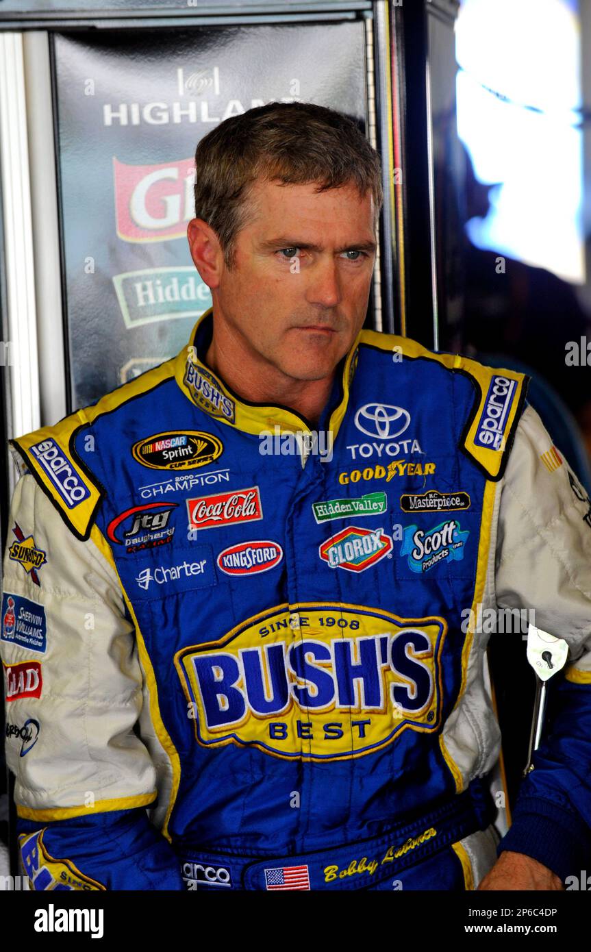 Bobby Labonte during practice for the Pocono 400 Race auto race at