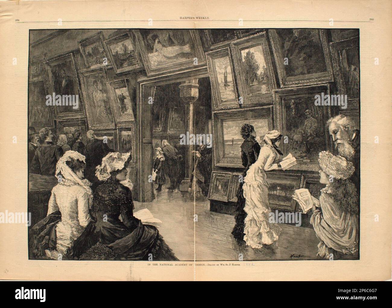 William St. John Harper, In the National Academy of Design, 1882, wood