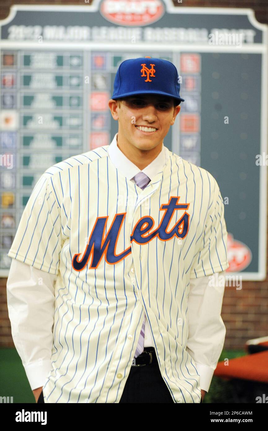 Shortstop Carlos Correa (Puerto Rico Baseball Academy) the number one  overall pick to the Houston Astros during the MLB Draft on Monday June  04,2012 at Studio 42 in Secaucus, NJ. (AP Photo/Tomasso