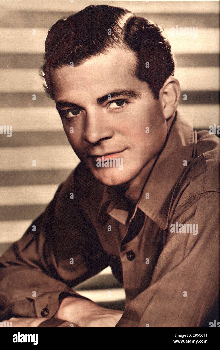 1948 c, USA : The american movie actor  DANA ANDREWS ( 1909 - 1992 ) - CINEMA - portrait - ritratto   ----  Archivio GBB Stock Photo