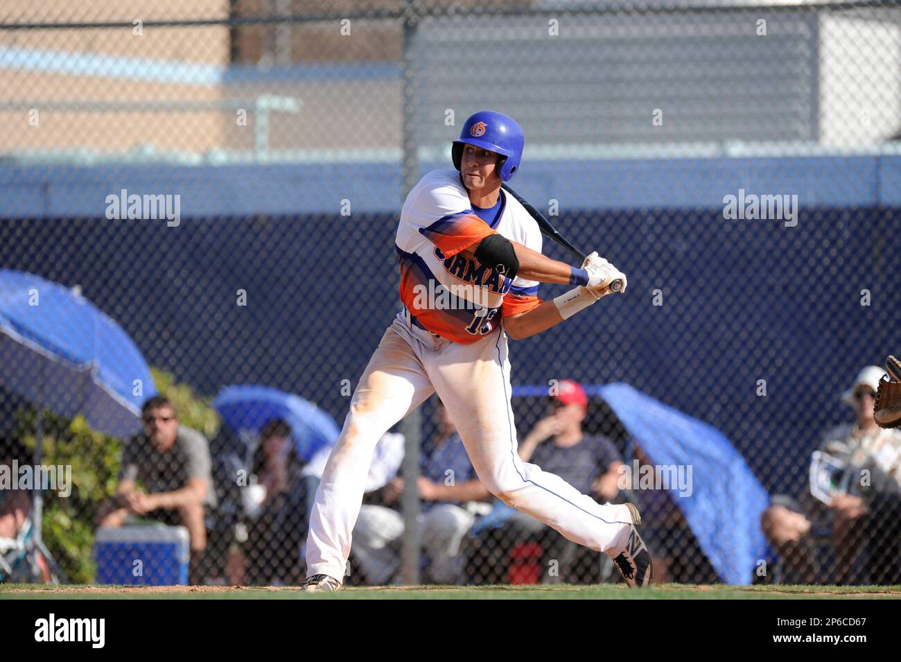 Bishop Gorman's Joey Gallo looks to turn a double play as Green Valley's  Even Va …