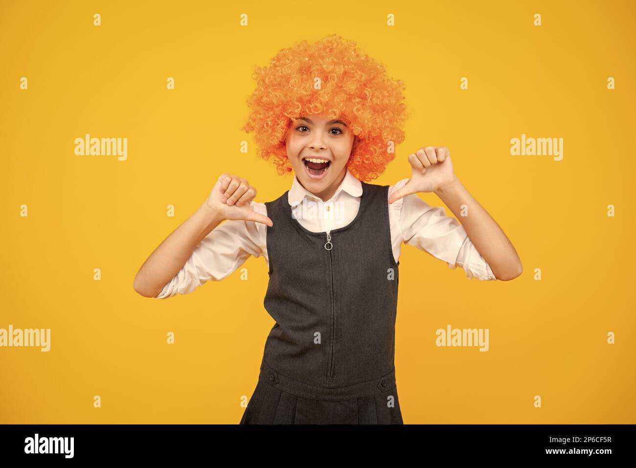 Kids outlet yellow wig