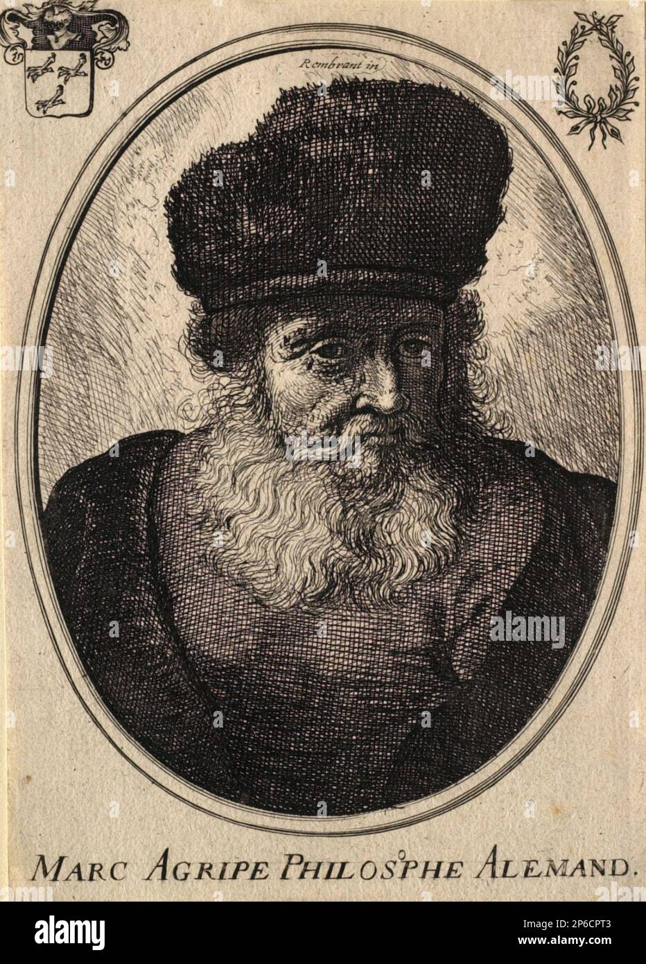 After Rembrandt van Rijn, Old Man with a Beard, Fur Cap, and Velvet ...