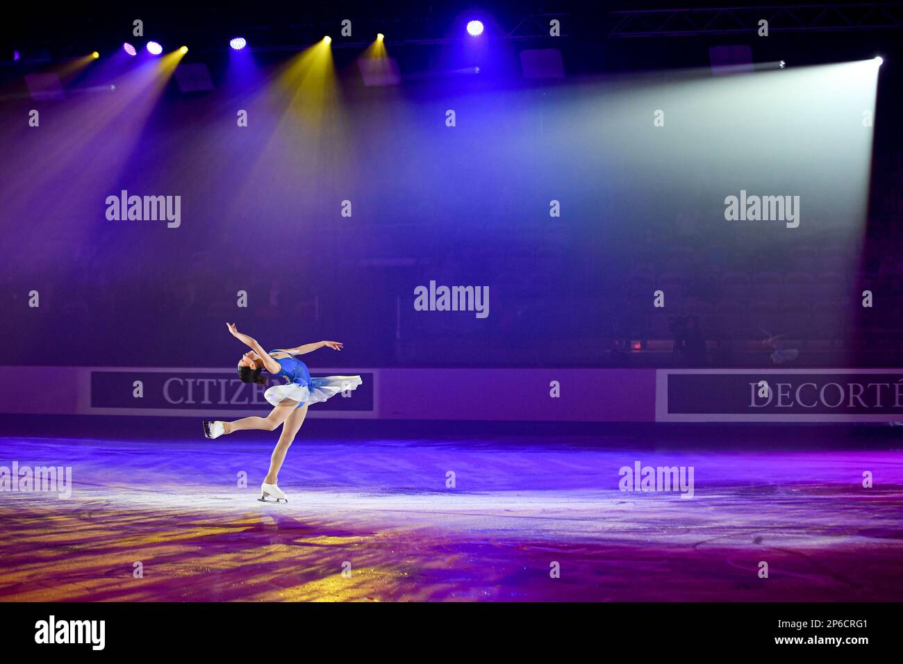 Xiangyi AN (CHN), during the Exhibition Gala, at the ISU World Junior