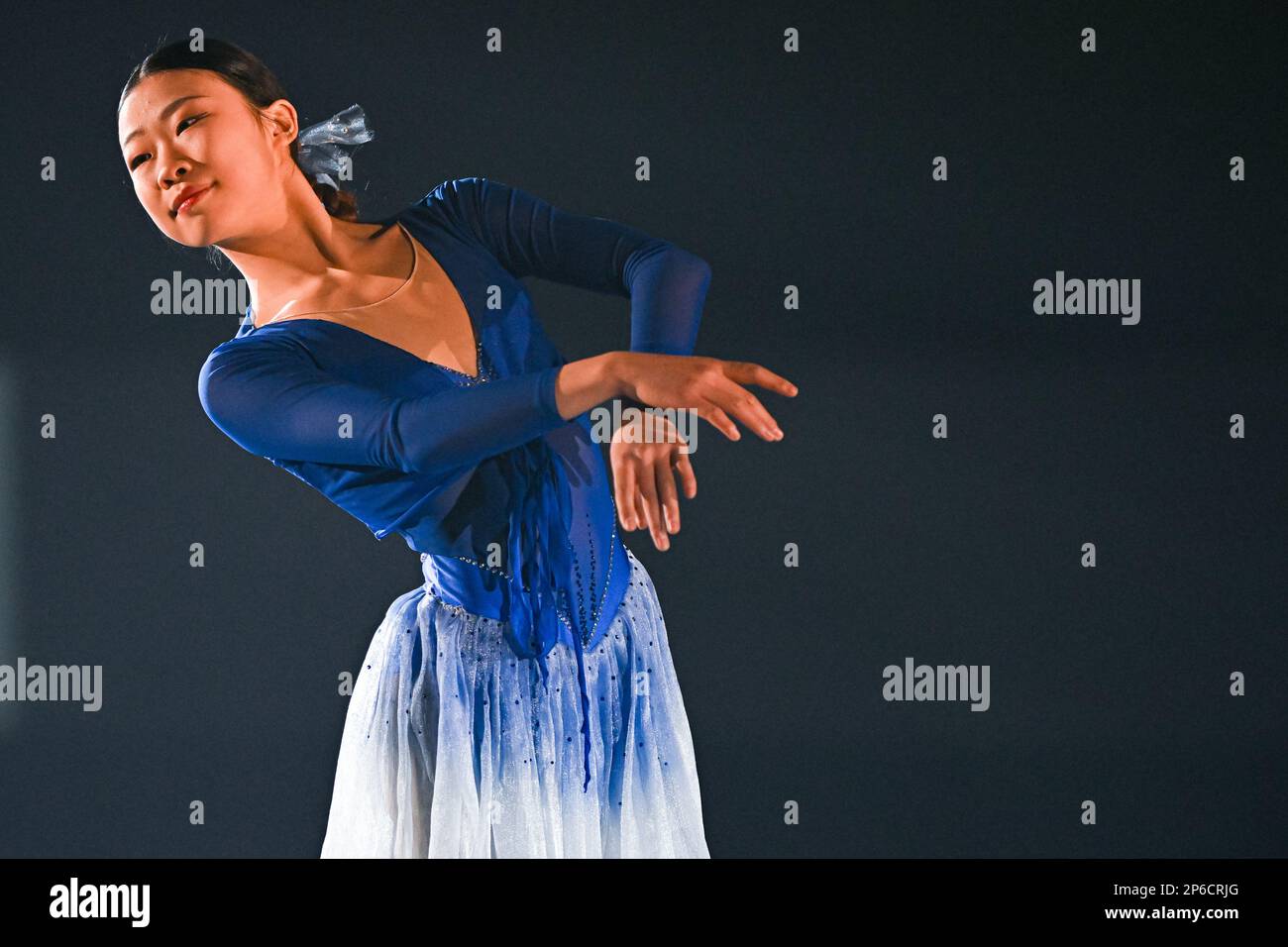 Xiangyi AN (CHN), during the Exhibition Gala, at the ISU World Junior Figure Skating