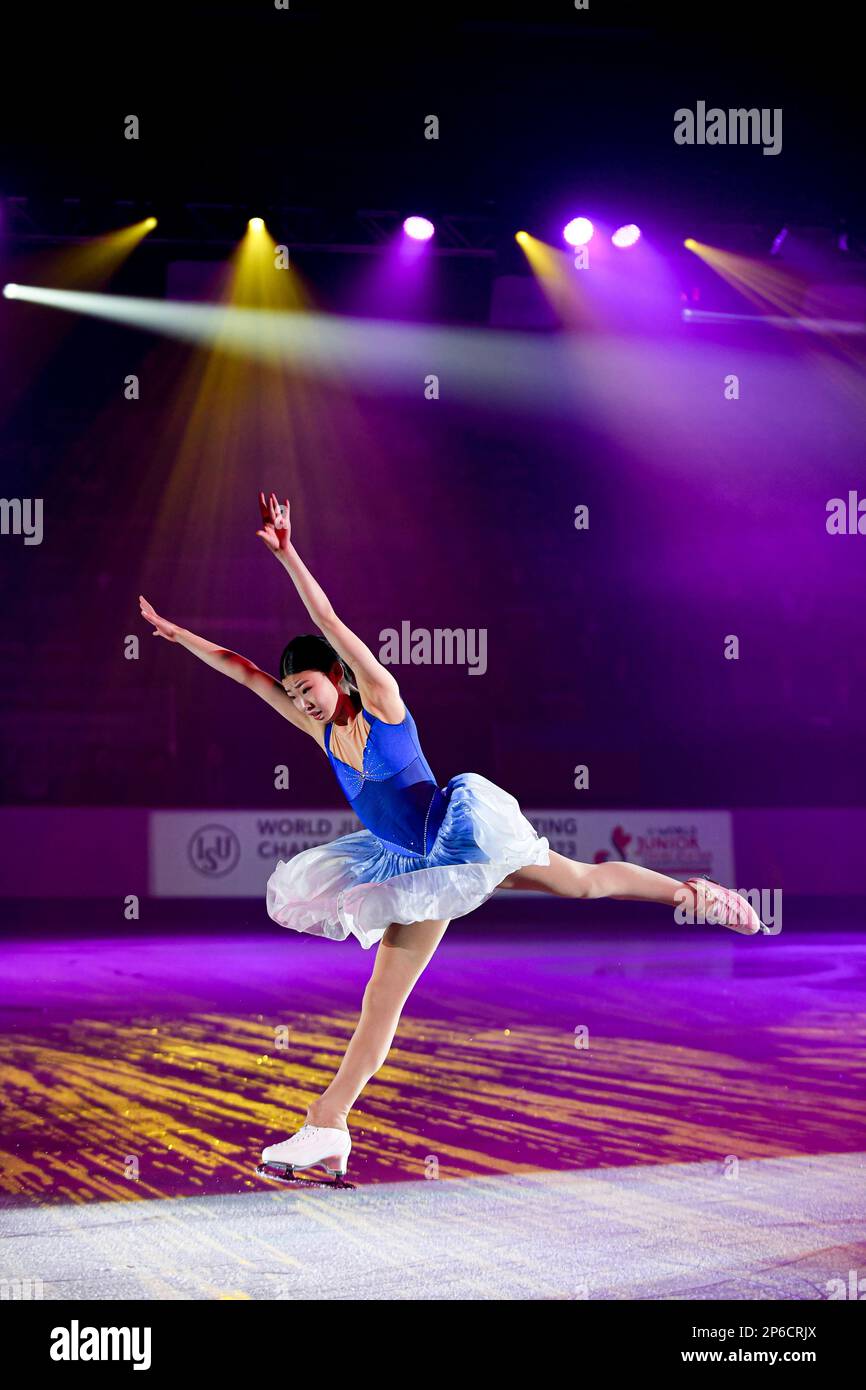 Xiangyi AN (CHN), during the Exhibition Gala, at the ISU World Junior