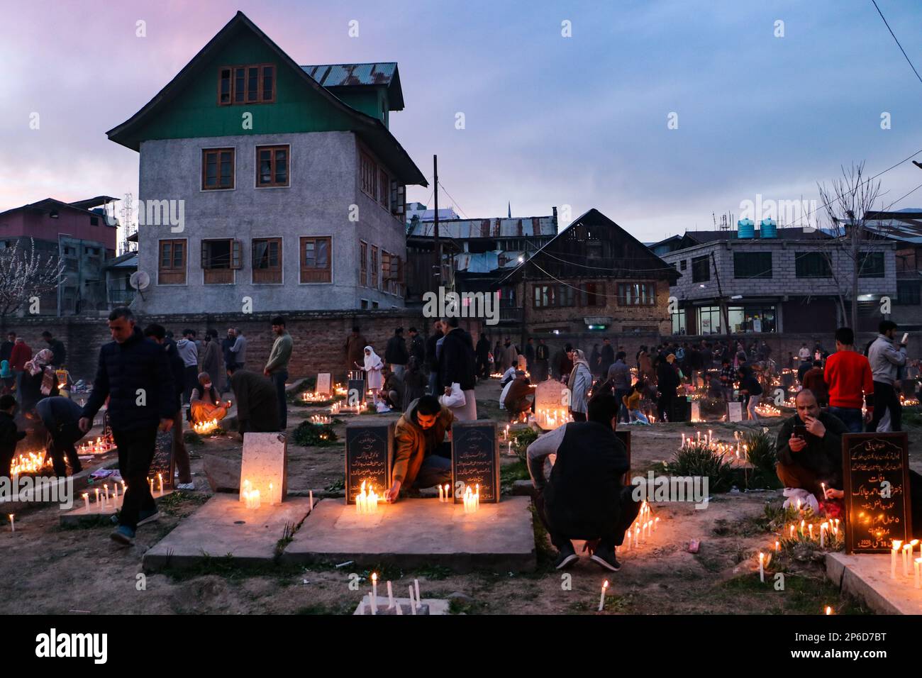 March 7, 2023, Srinagar, Jammu and Kashmir, India: Kashmiri Shia ...