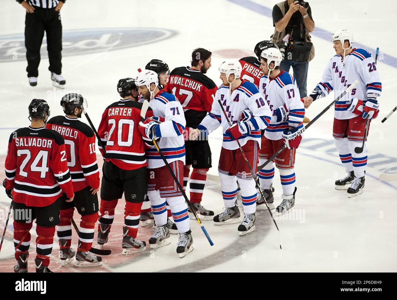 May 25 2012: The New Jersey Devils' and New York Rangers' during