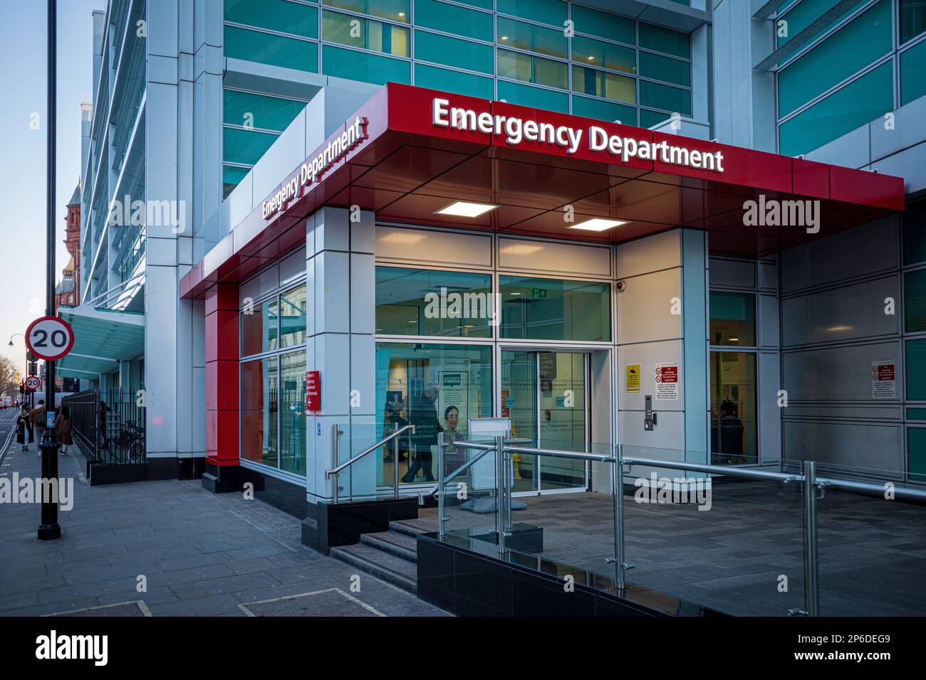 Hospital Emergency Department - Hospital A&E Emergency Department - Accident and Emergency Department at a UK hospital in London. Stock Photo