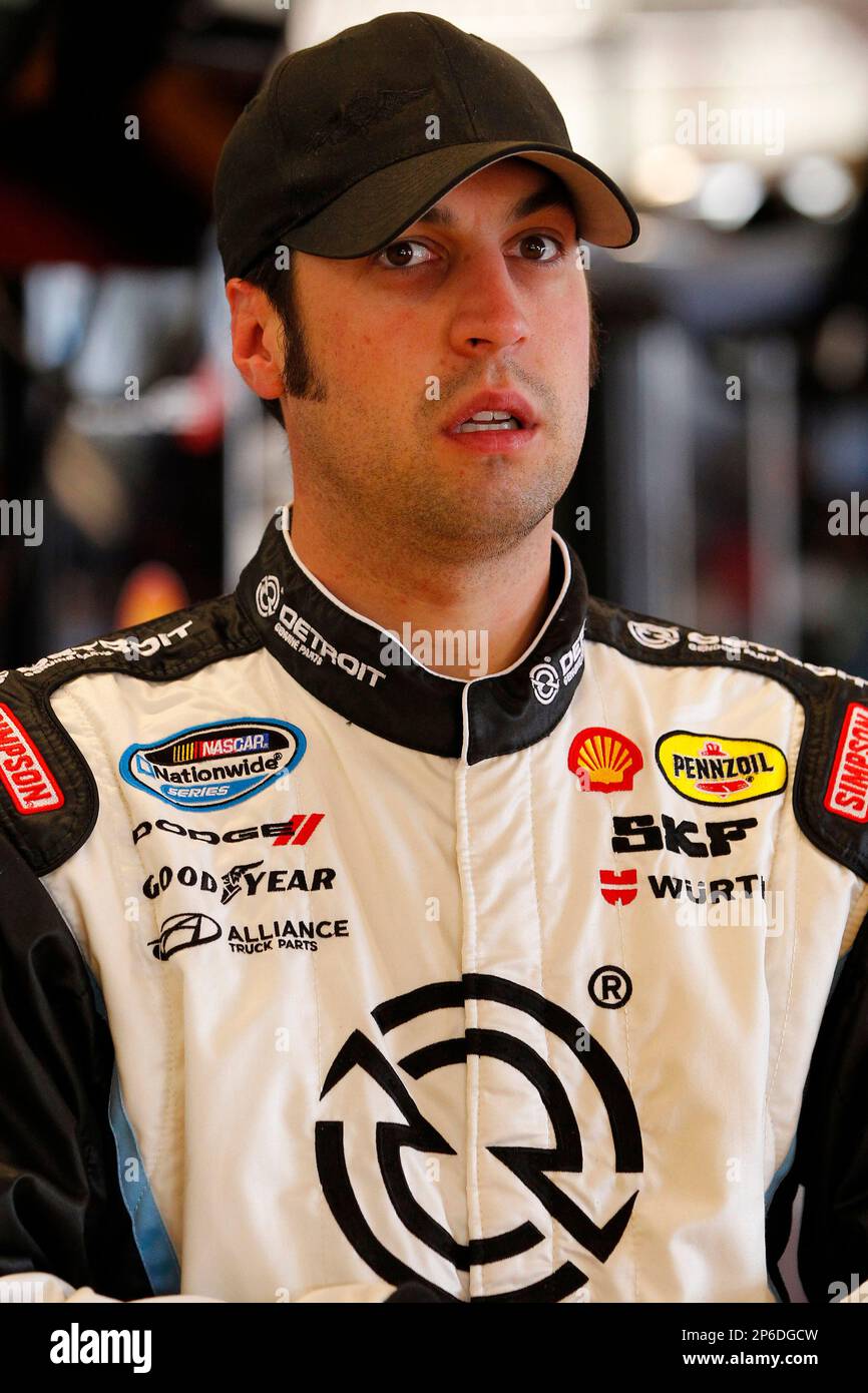 Sam Hornish Jr. during practice for Sunday's NASCAR Nationwide Series ...