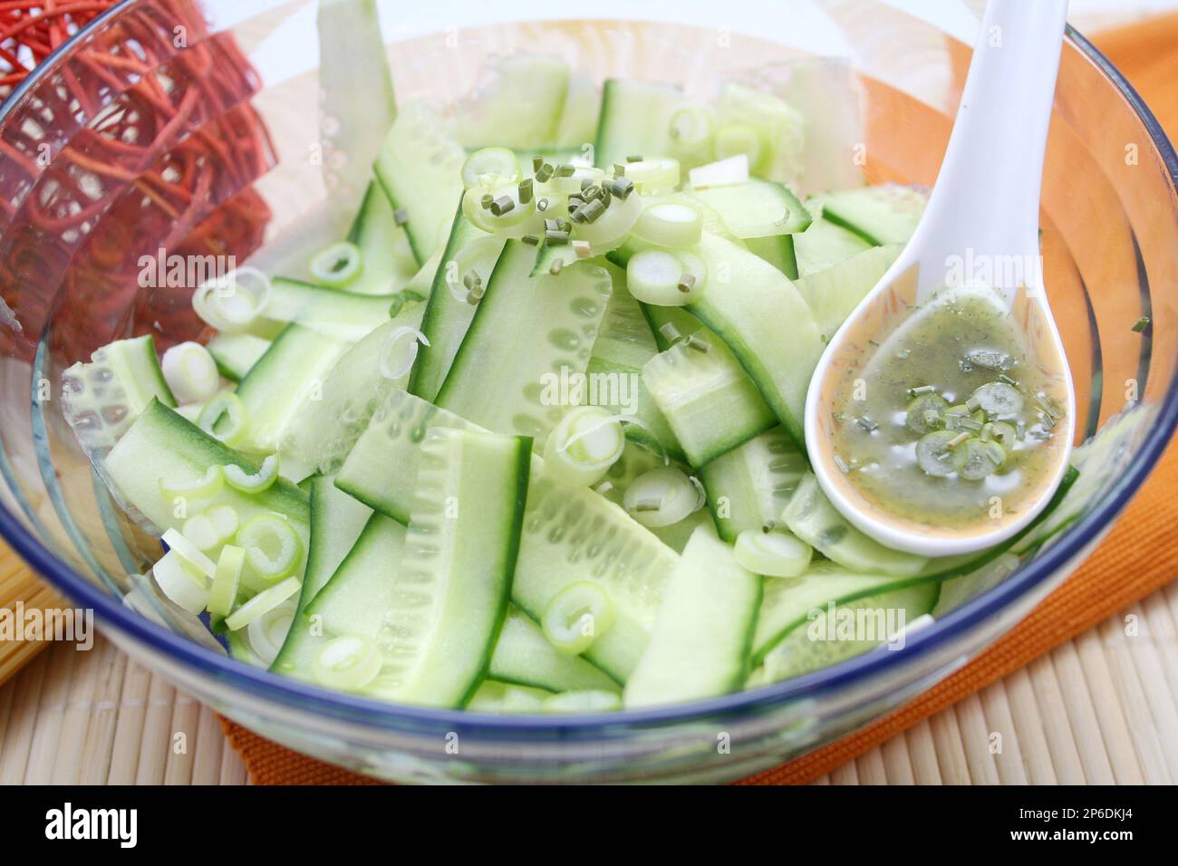 Cucumber Salad Stock Photo