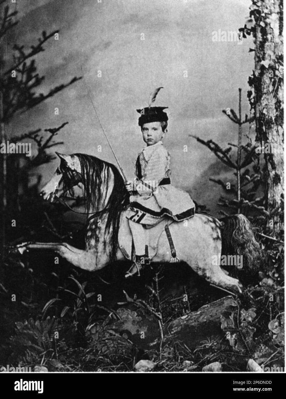 Giocattolo per bambini cavallo vintage Foto stock - Alamy