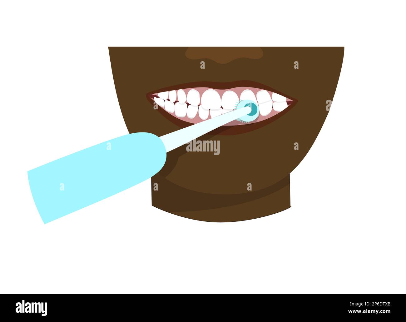 Man electric toothbrush Stock Vector Images Alamy