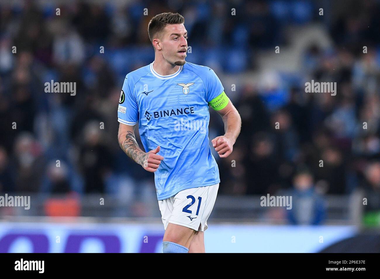 07-03-2023: Sport: Lazio vs AZ ROME, ITALY - MARCH 7: Sergej Milinkovic ...