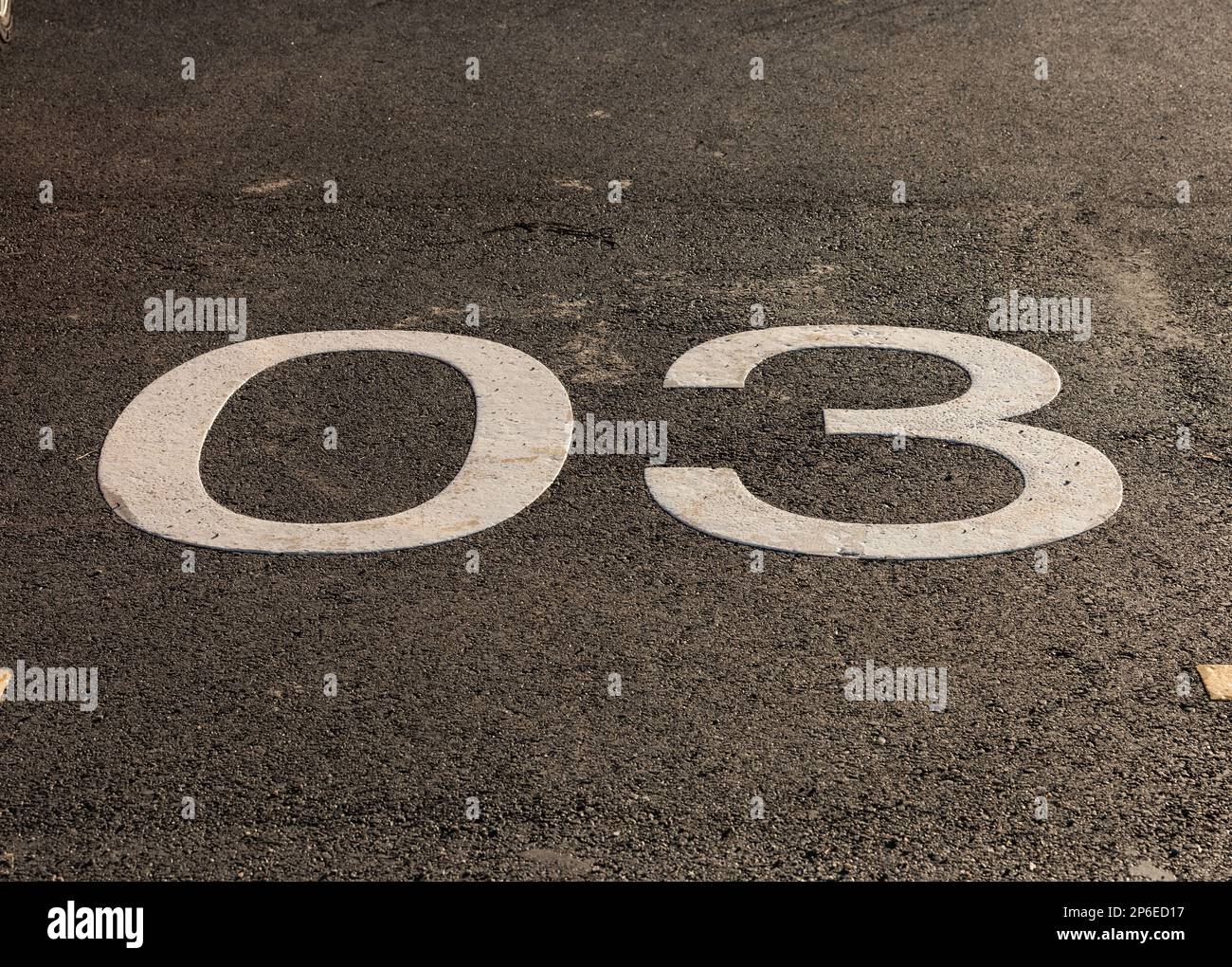 3d red number 03 hi-res stock photography and images - Alamy