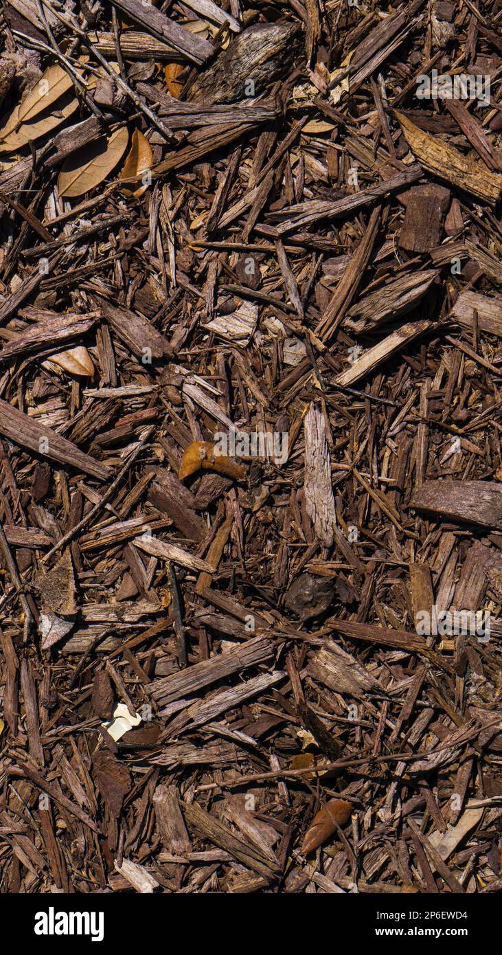 Dark Brown Mulch for Background Stock Photo Alamy