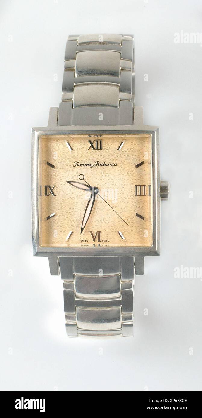 WATCHES4-C-09JAN03-MG-MAC "TOMMY BAHAMA" watch. Tend of square faced  watches. by MIchael Macor/The Chronicle (MICHAEL MACOR/San Francisco  Chronicle via AP Stock Photo - Alamy