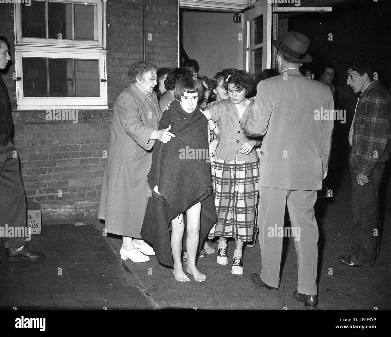 On Nov. 26, 1952, a ward building at Huntington State Hospital in