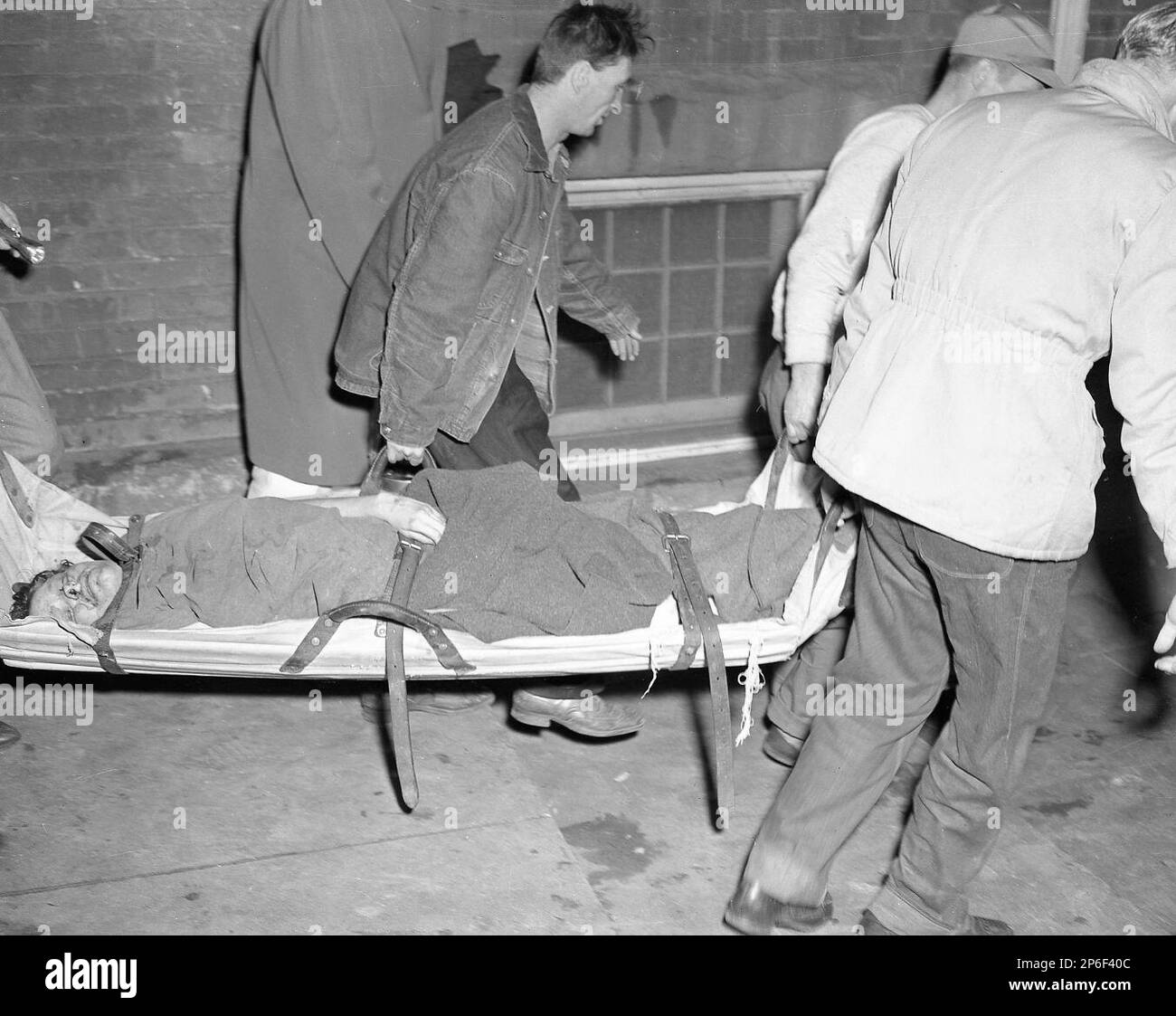On Nov. 26, 1952, a ward building at Huntington State Hospital in