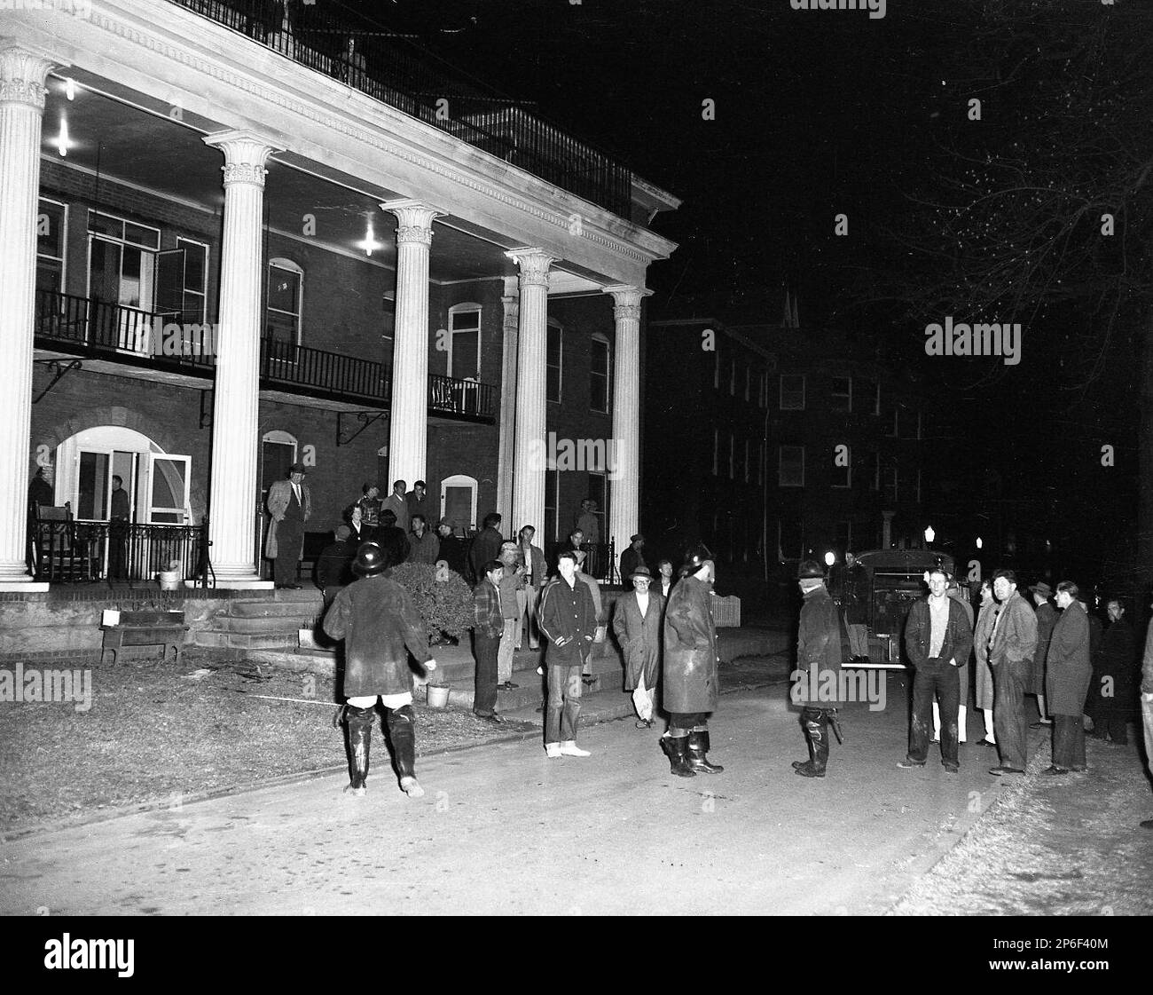 On Nov. 26, 1952, a ward building at Huntington State Hospital in