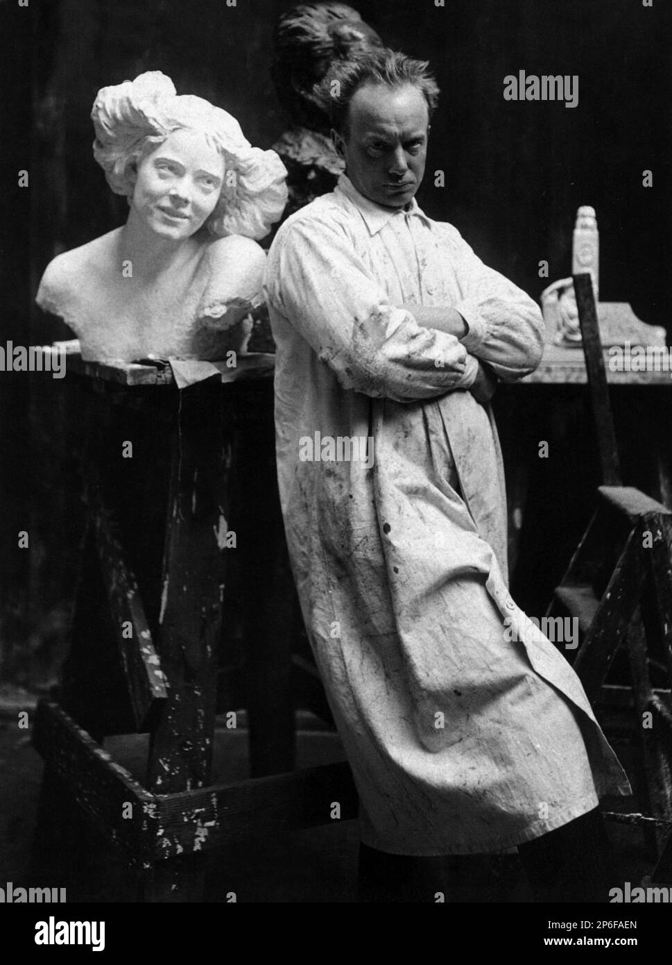 1912 ca The danish ART DECO' sculptor RUDOLPH TEGNER ( 1873 1950