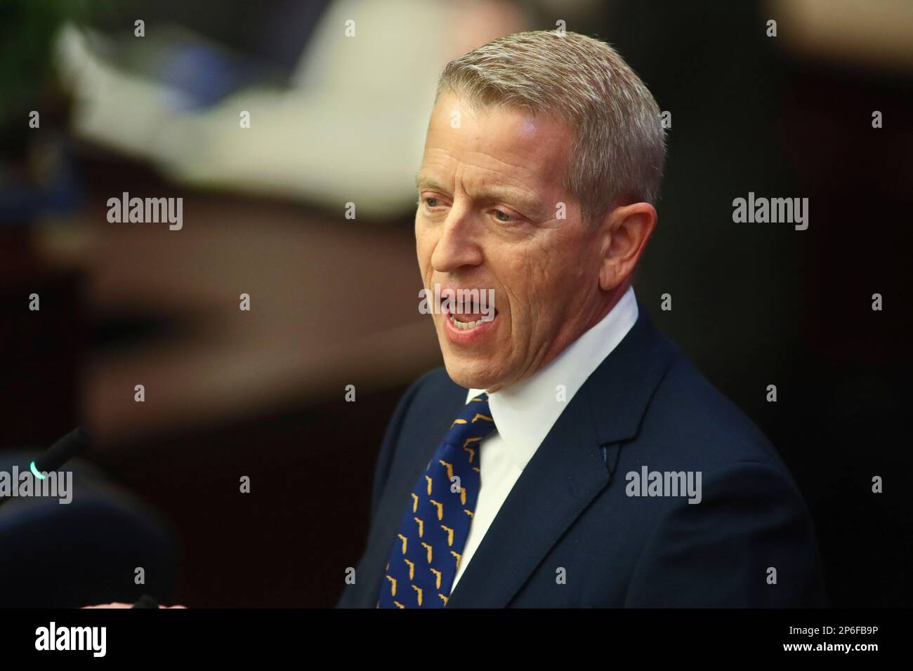 House Speaker Paul Renner, RPalm Coast, speaks prior to a joint