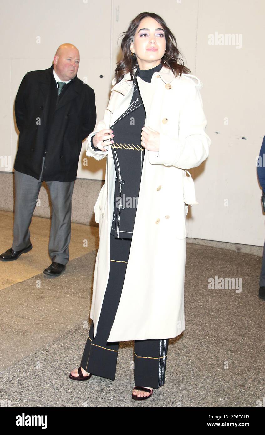 New York, NY, USA. 07th Mar, 2023. Melissa Barrera seen at CBS Mornings