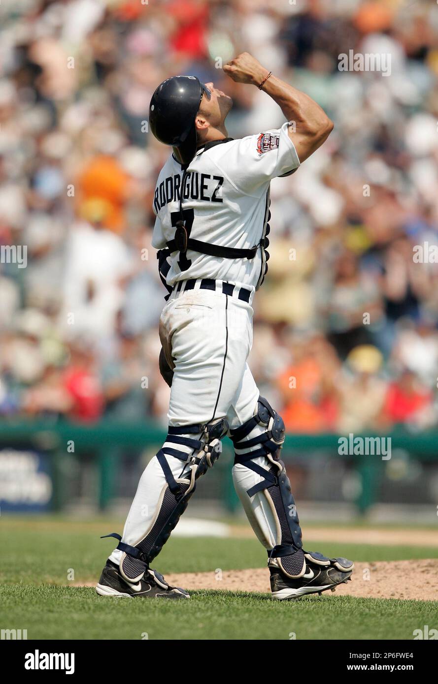 Detroit Tigers Ivan Pudge Rodriguez in a game against the Toronto