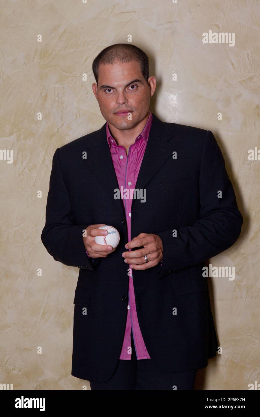 MLB future Hall of Fame Catcher Ivan Pudge Rodriguez poses for MLB future Hall of Fame Catcher Ivan Pudge Rodriguez poses for