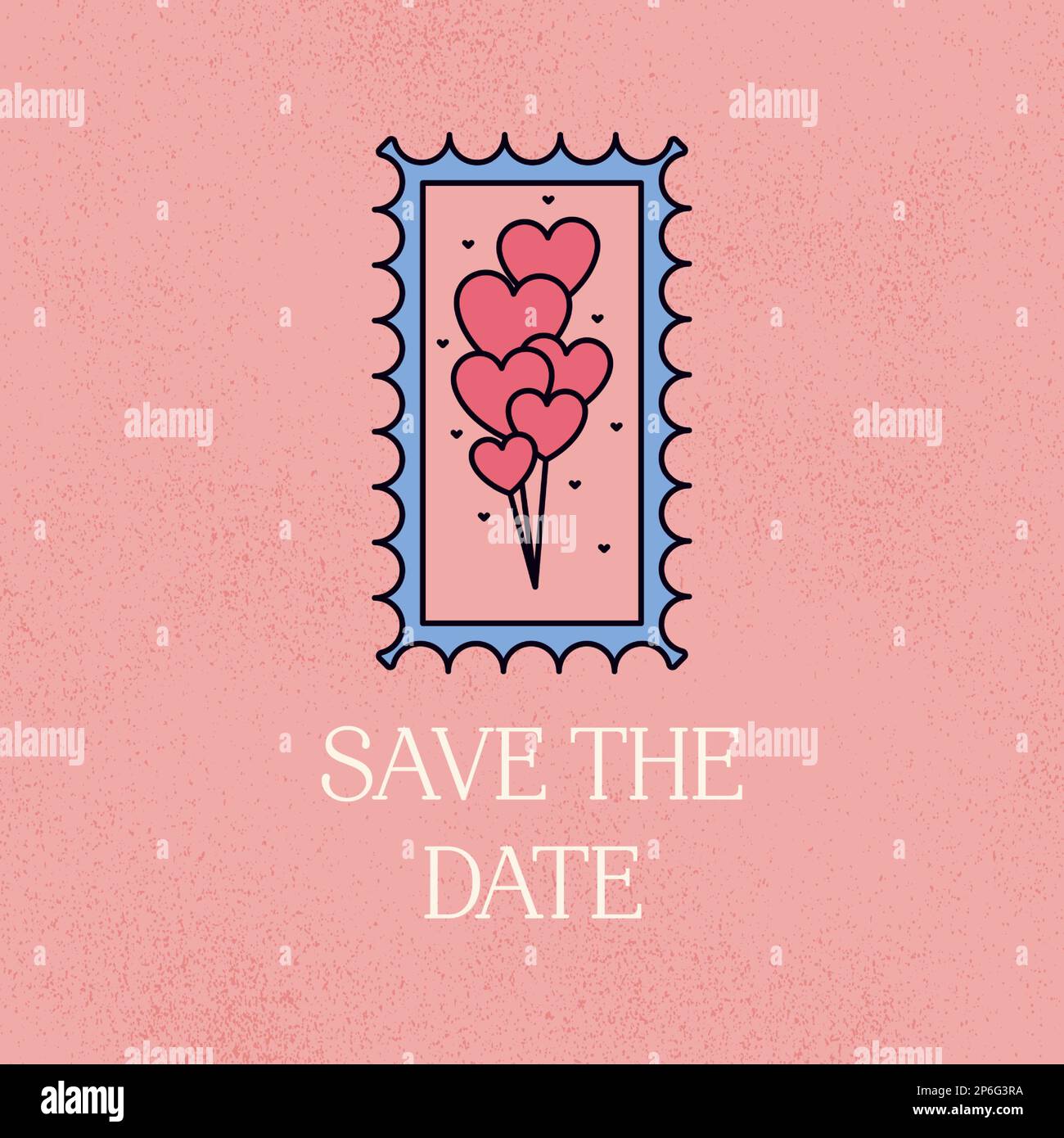 save-the-date-postal-stamp-stock-vector-image-art-alamy
