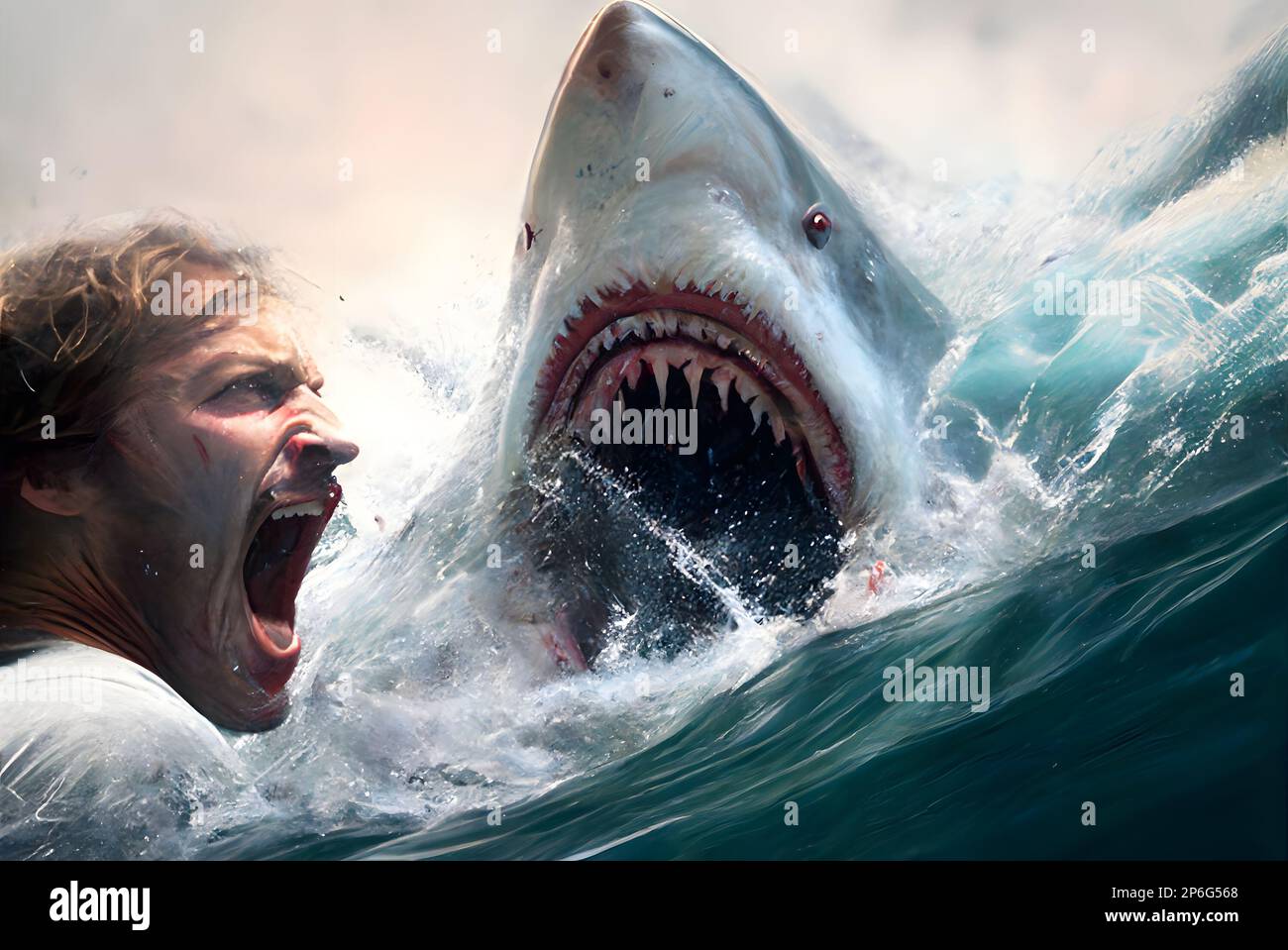 Great White Shark Attack Helicopter