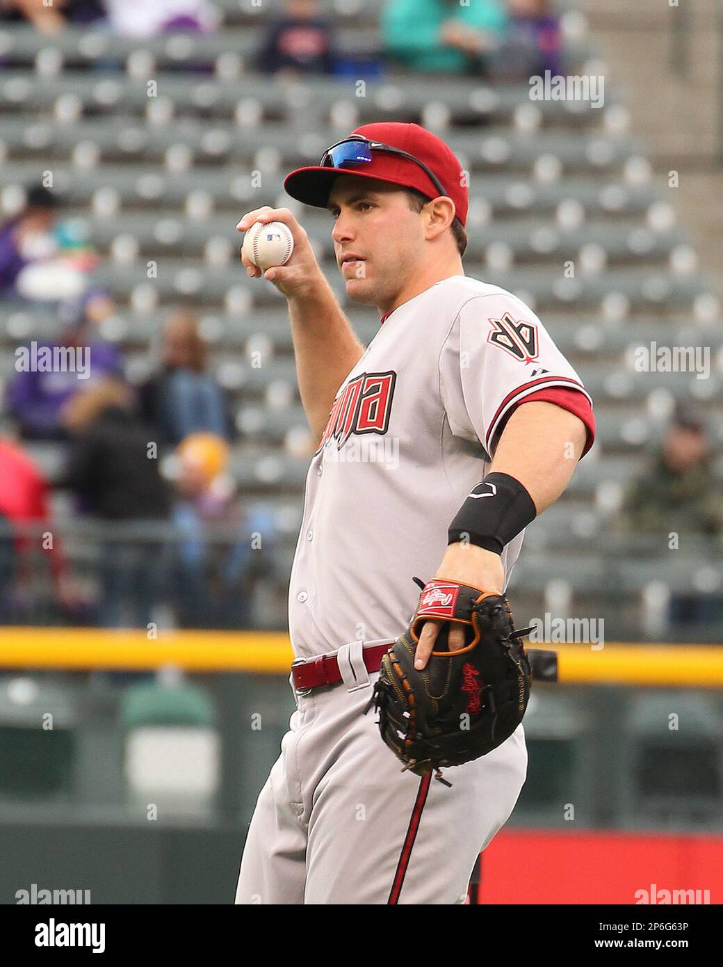 Arizona Diamondbacks first baseman Paul Goldschmidt (44) warms up in a