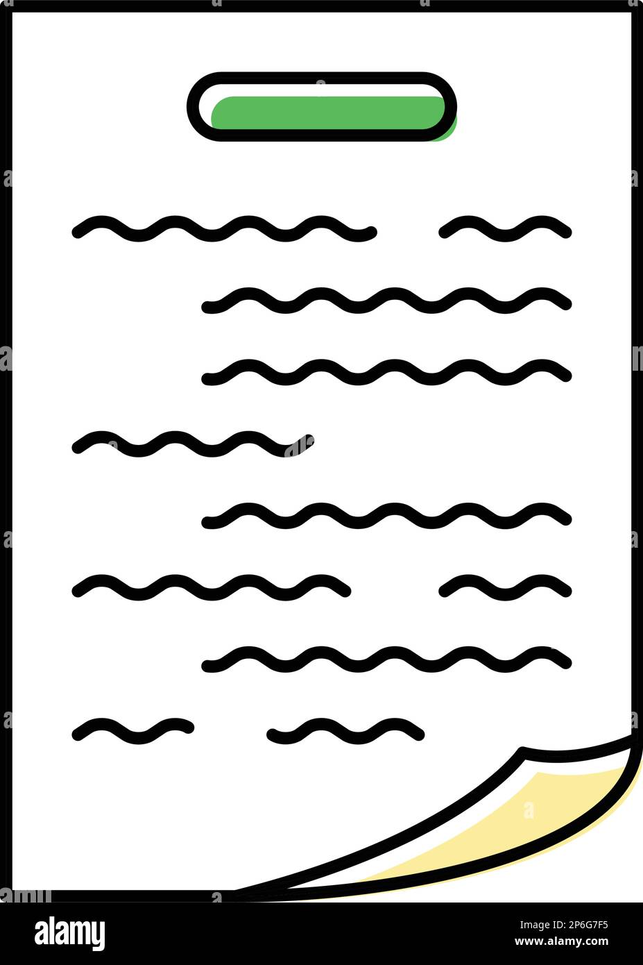 paper document file color icon vector illustration Stock Vector Image ...