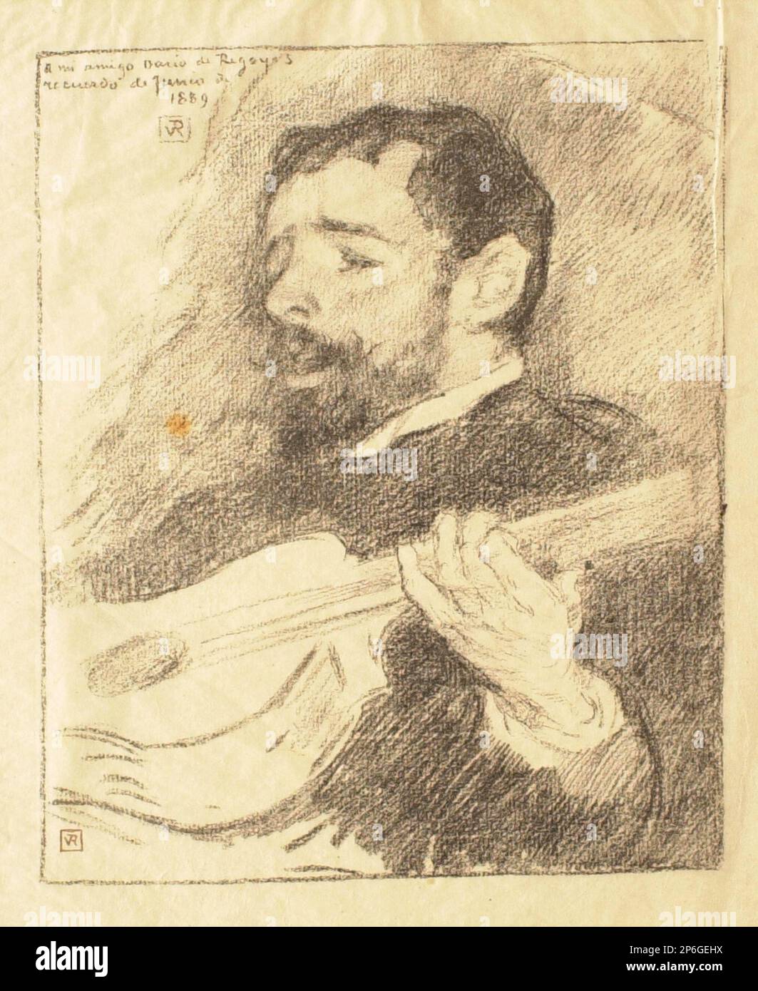 Théo van Rysselberghe, Portrait of the Spanish Painter Dario de Regoyos ...