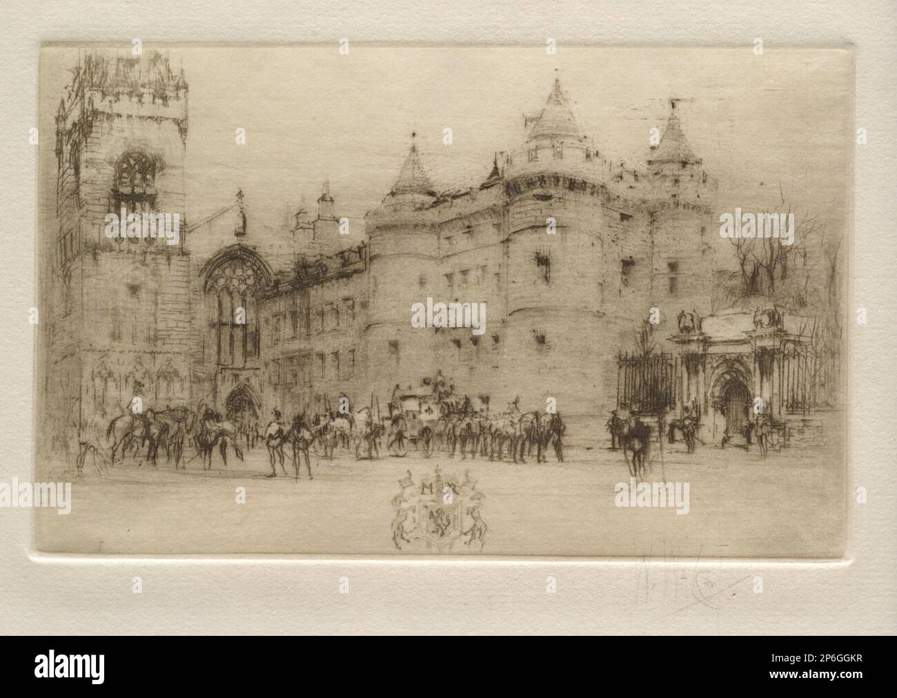 William Walcot, Holyrood Palace, Edinburgh (Queen Mary Stuart Leaving