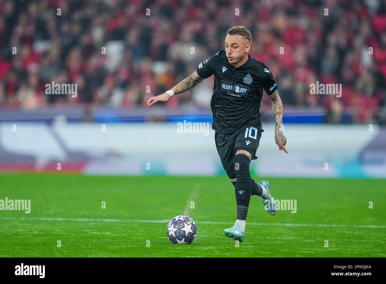 Club's Noa Lang celebrates after scoring the 1-3 goal during a soccer match  between RSC Anderlecht and Club Brugge KV, Thursday 20 May 2021 in Anderle  Stock Photo - Alamy