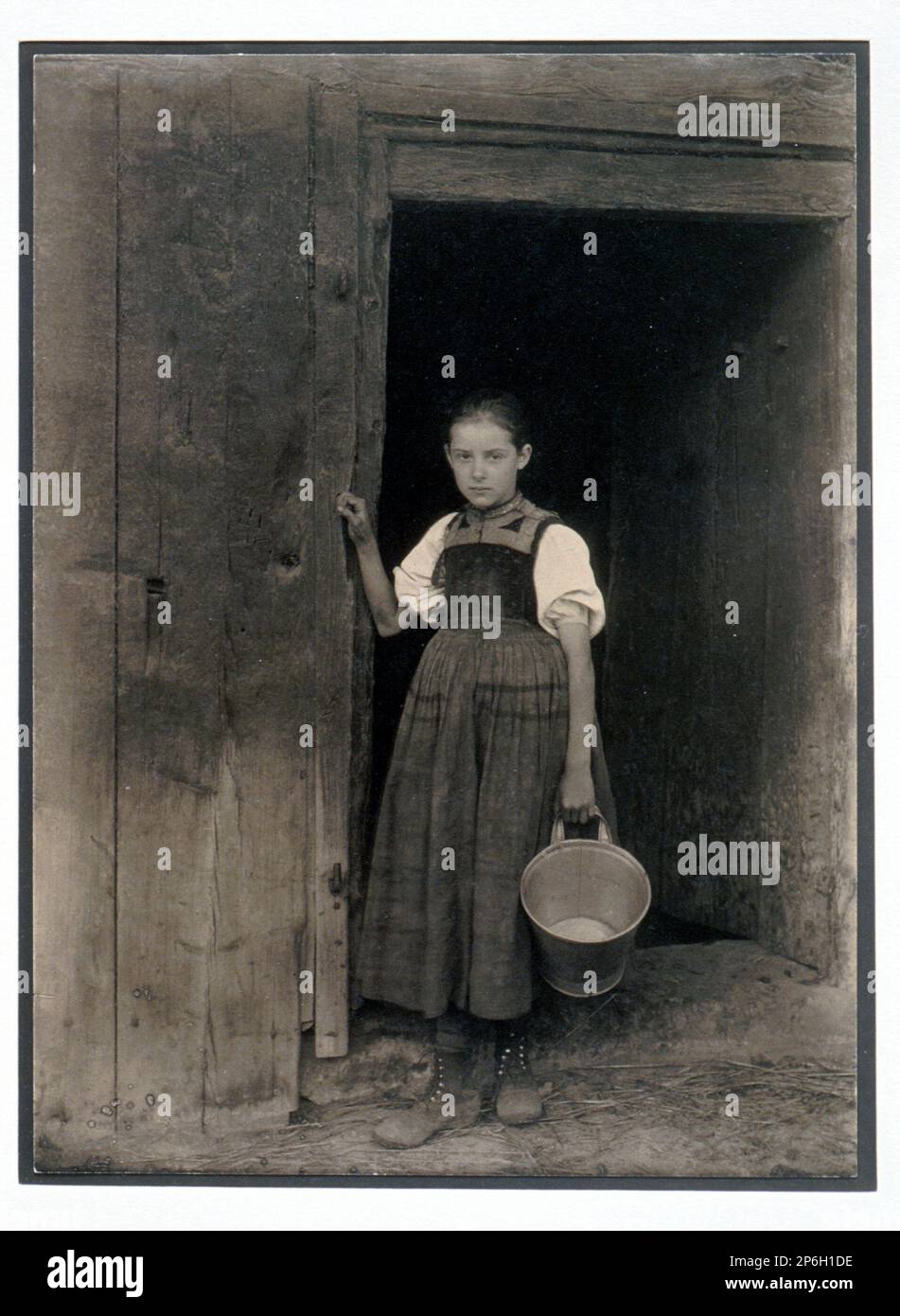 Alfred Stieglitz, Black Forest Peasant Girl, 1894, platinum print Stock